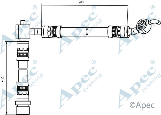 APEC BRAKING Тормозной шланг HOS4087